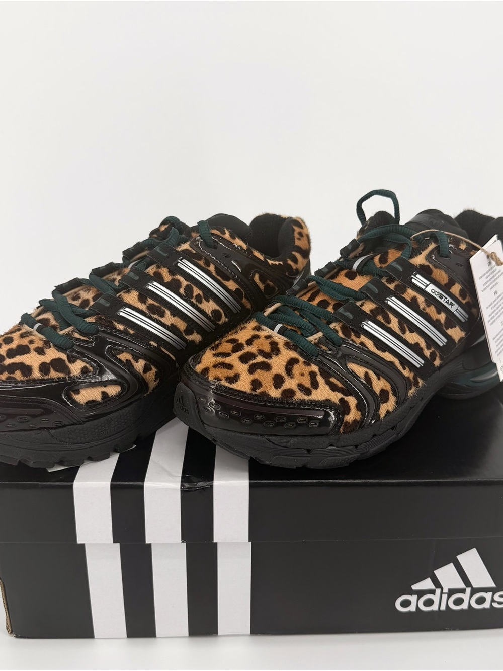 adidas Adistar Control 5 Leopard KI4204 Women’s 6.5 Cow Hair NIB